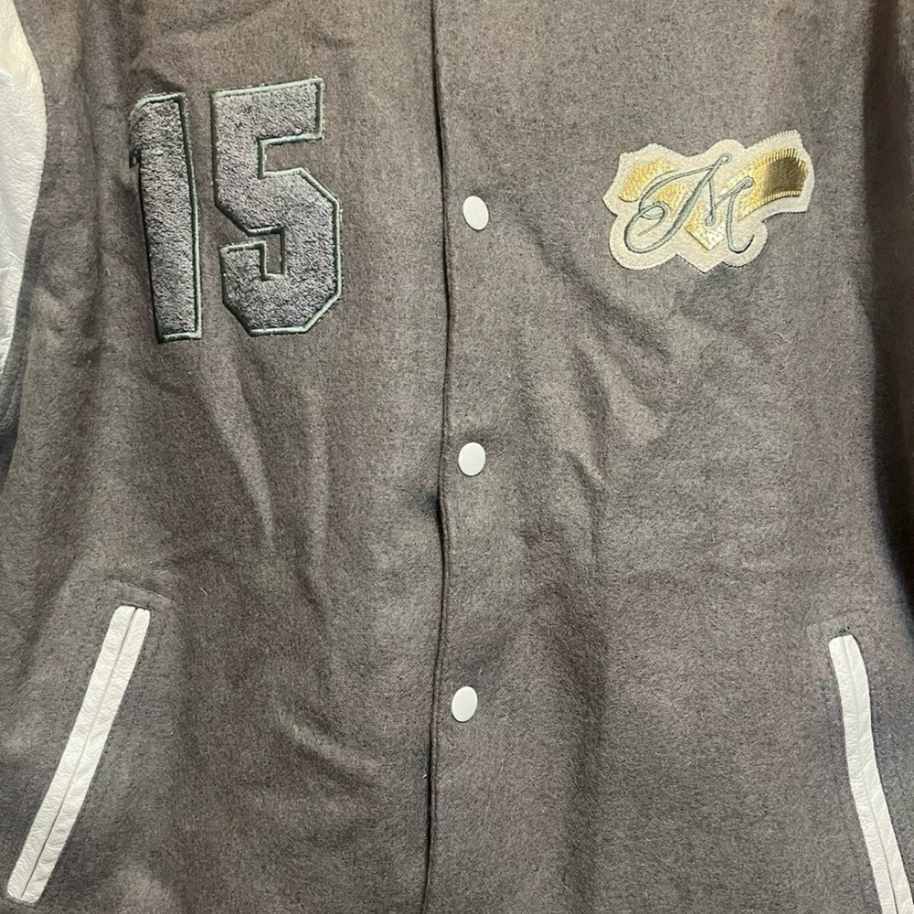 FB COUNTY Mens Varsity Leather Sleeves Baseball Jacket  Coat Sz Medium - Picture 6 of 6